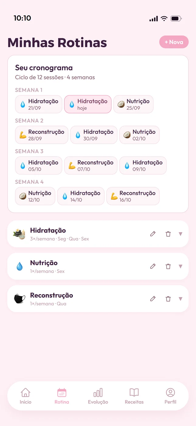 a IA monta seu cronograma de 4 semanas